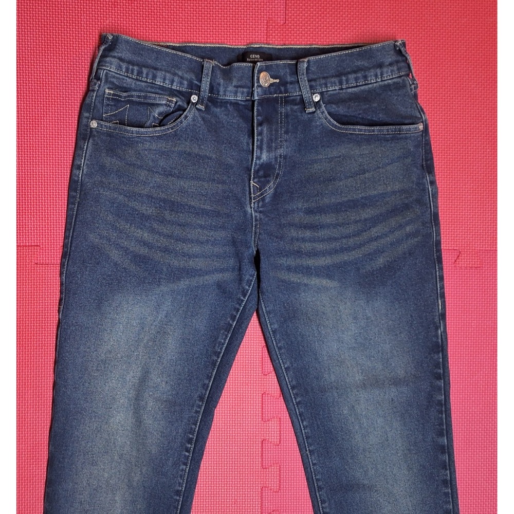 True Religion Blue Denim Jeans Geno Relaxed Slim Fit Pants Size 32x32 Men's - Picture 6 of 10
